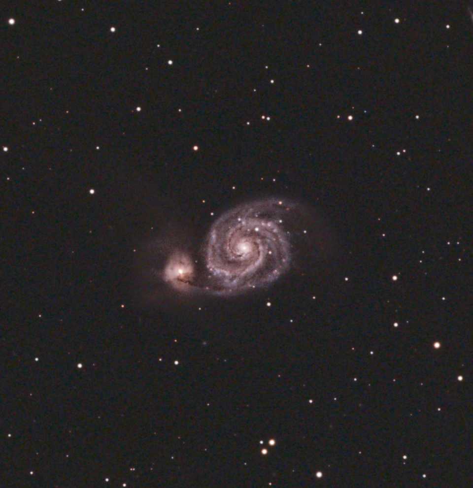 Whirlpool Galaxy Zoomed